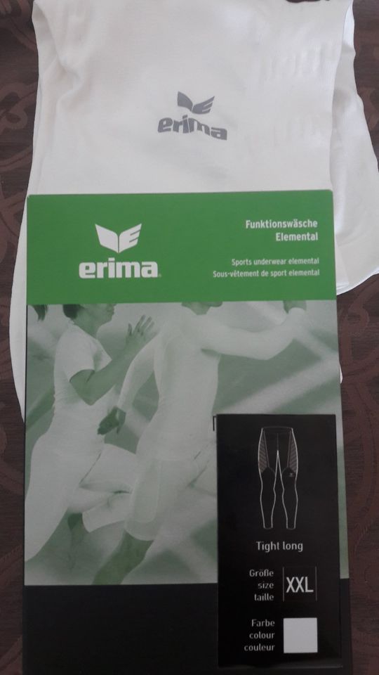 Erima Funktionswäsche lang weiß Functional Tight Gr.2XL Neuwertig in Geestland