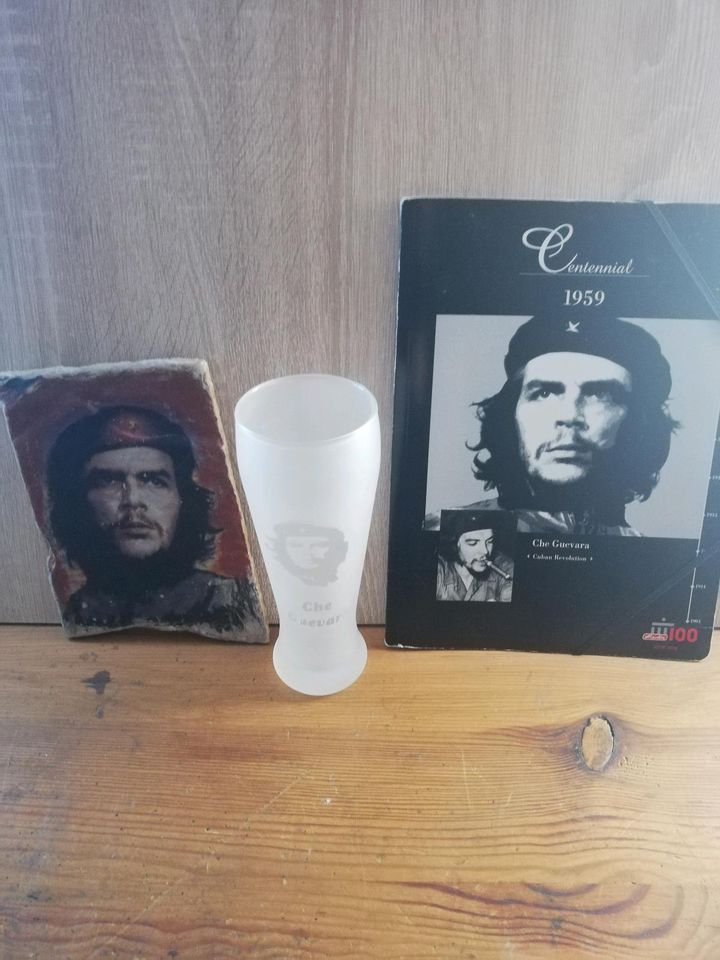 CHE GUEVARA - Fliese, Fahne, Mappe und Glas - inkl. Versand in Aichach