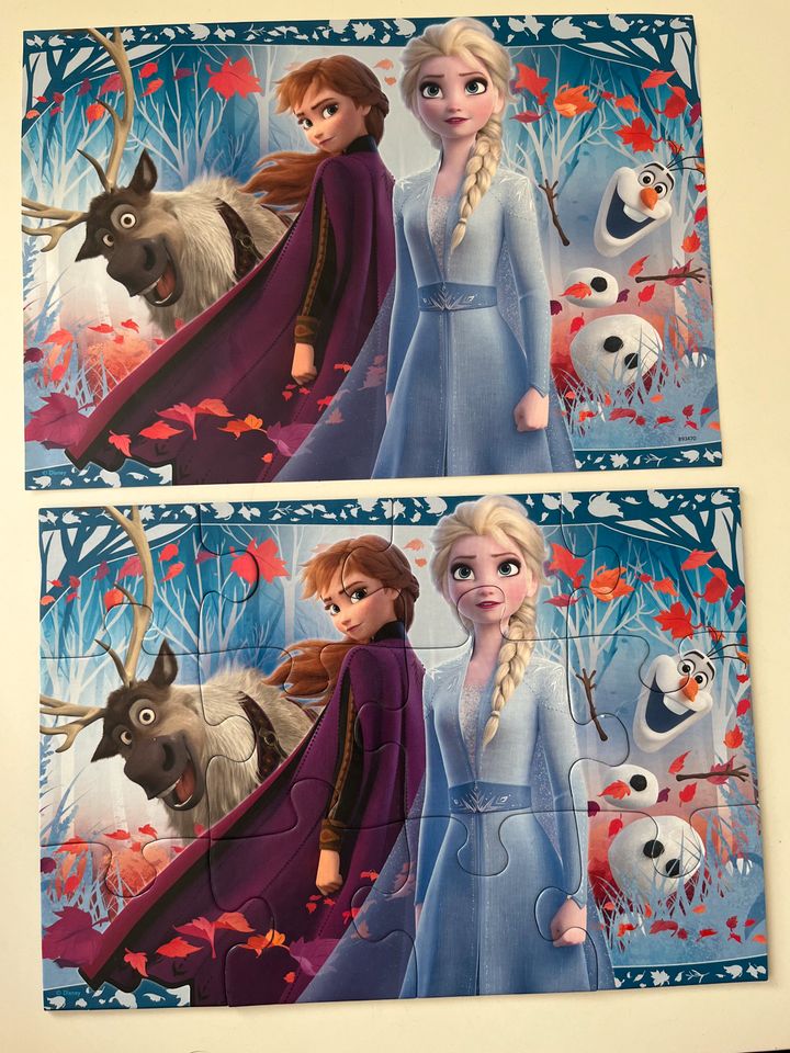 Ravensburger Puzzle Disney Eiskönigin Frozen II 2x12 Teile in Rieseby