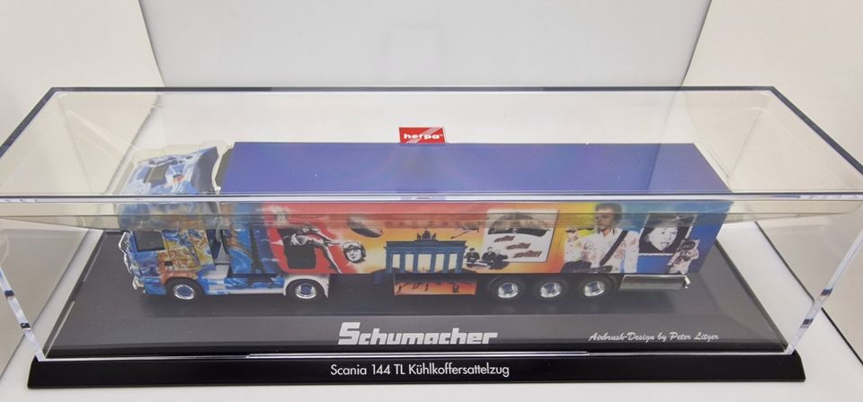 Herpa 120067 - "Schumacher Jahrhundert-Truck" Scania TL KüKoSZ in Stolberg (Rhld)