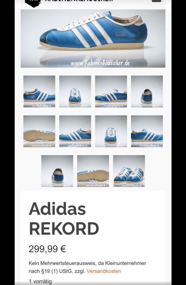 Adidas Rekord Schuhe SAMMERSTÜCKE in Gronau (Westfalen)