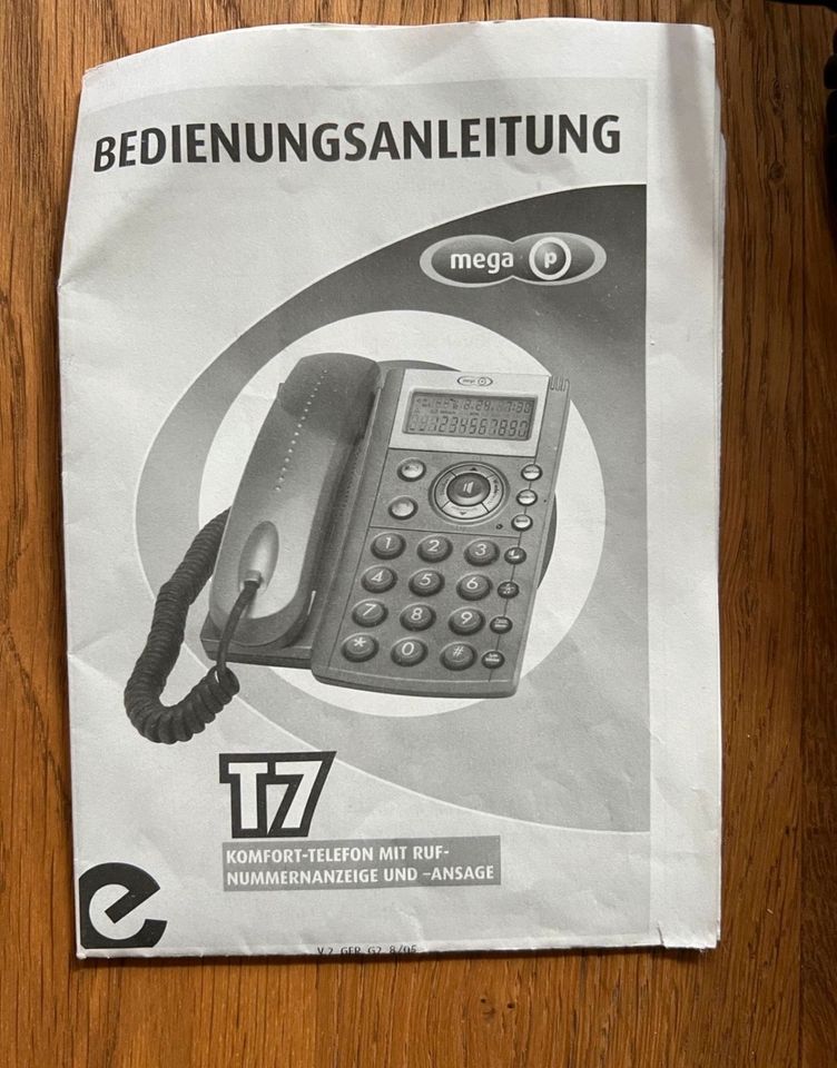 Mega T7 Komfort-Telefon mit Rufnummernanzeige in Halle