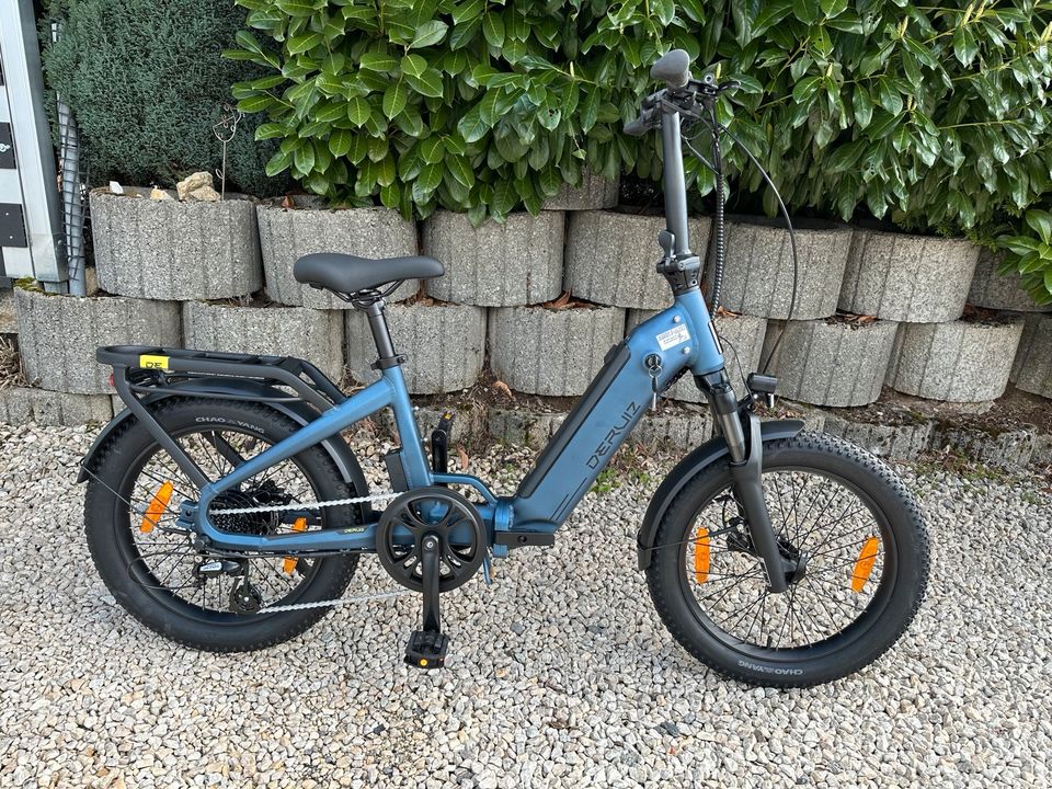 NEU Deruiz Peridot Klapprad Faltrad E-Bike 500Wh in Auenwald