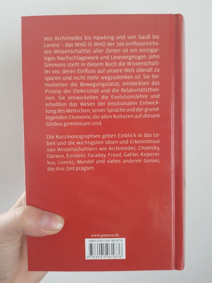 "Who’s who der Wissenschaft" von John Simmons (Buch) in Lichtenstein