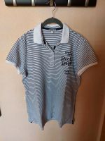 Poloshirt, Soccx, Gr. 42/XL, weiß-blau gestreift Thüringen - Buttstädt Vorschau