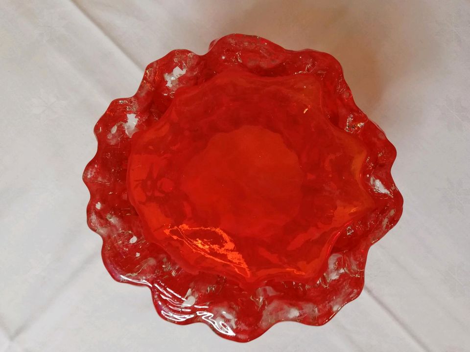 Vase Blumenvase Borkenglas Ingrid Glas  rot in Marl