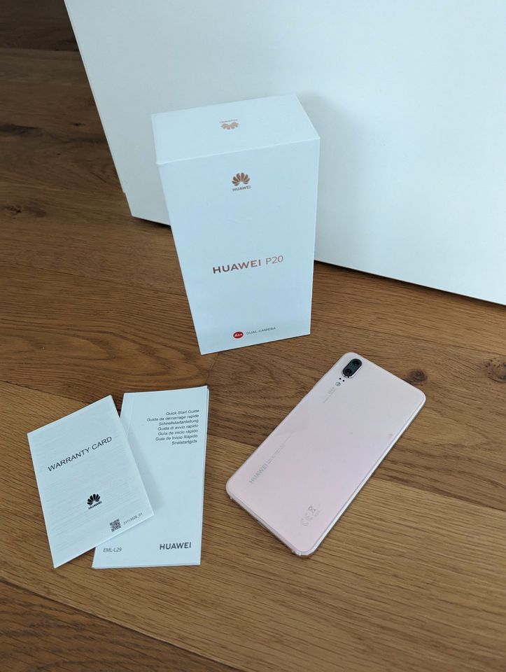 Huawei P20 128GB interner Speicher 4GB RAM gold pink Smartphone A in Waldbrunn