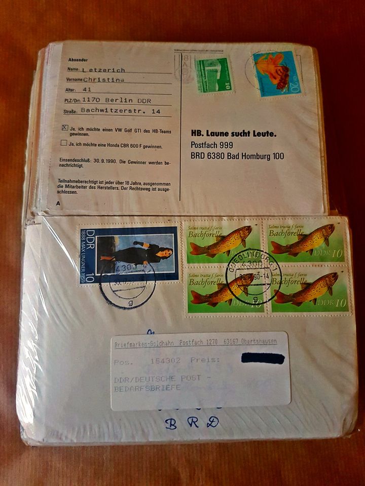 Bedarfsbriefe, DDR / Deutsche Post, gut erhalten in Bergkamen