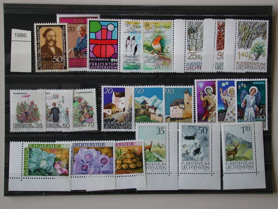 Briefmarken Liechtenstein 1986 postfrisch in Dresden