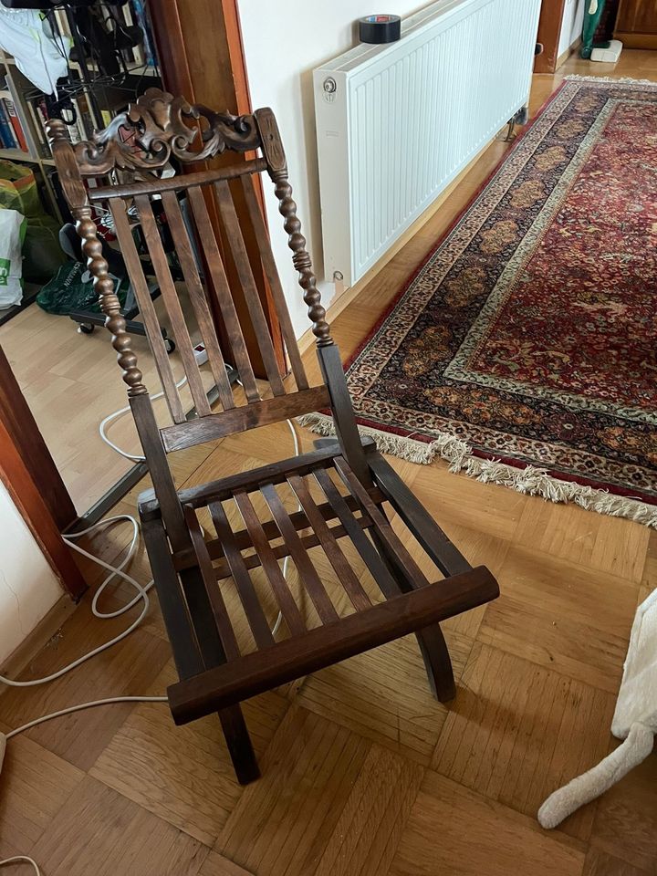 Antiker Stuhl, Sessel vollholz in Blieskastel