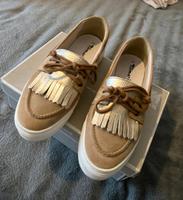 Neu ❣️ gr 42 Schuhe Leder Tamaris beige gold Bayern - Königsbrunn Vorschau