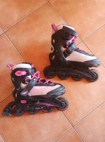 Inline Skates Inliner Rollschuhe Gr. 33-36 verstellbar weiß/schwa Bayern - Bad Neustadt a.d. Saale Vorschau