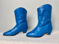 80er Vintage Western Stiefel Cowboy Boots Lederstiefel blau Berlin - Mitte Vorschau