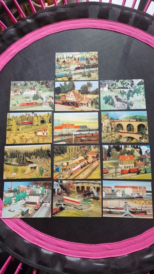 13 Sammelpostkarten Modelleisenbahnen in Stralendorf