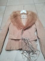 Wildlederjacke von Mango in beige/ Camel mit Kunstfellkragen, Burglesum - Lesum Vorschau