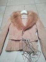 Wildlederjacke von Mango in beige/ Camel mit Kunstfellkragen, Burglesum - Lesum Vorschau
