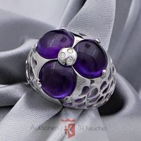 Design Ring “niKKy” Brillanten Amethyste 18K/750 Weißold ca. 55,5 Rheinland-Pfalz - Grünstadt Vorschau