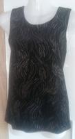 Schwarzes Shirt / Top mit Silberstreifen. Gr.40, von C & A Hessen - Waldkappel Vorschau