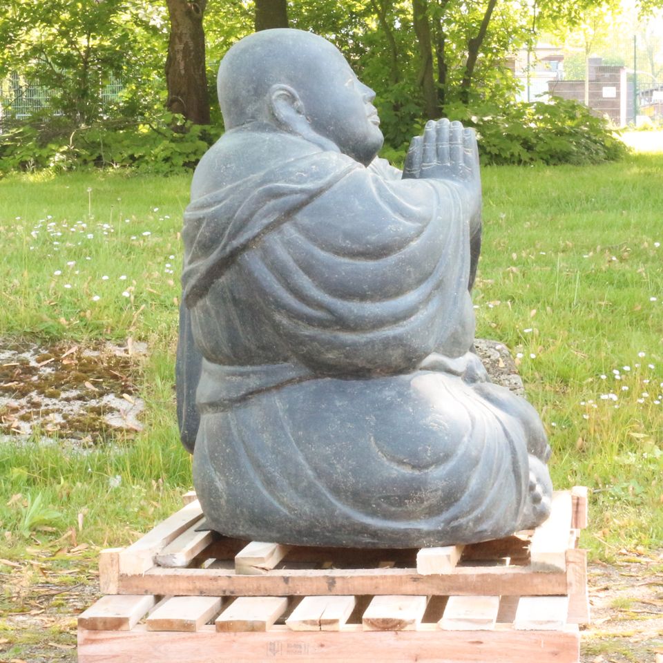 China Buddha Figur sitzend Garten Steinfigur 80 cm in Bochum