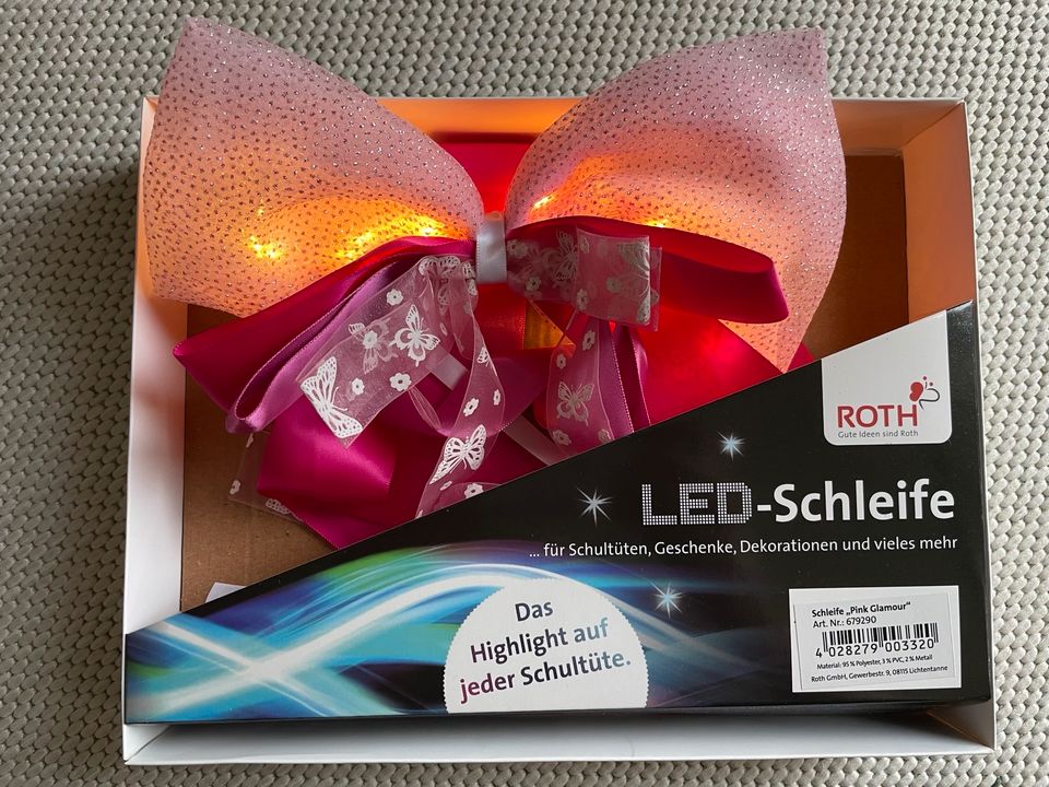 Einschulung, Zuckertüte Einhorn 85cm, LED-Schleife v. Roth in Leipzig