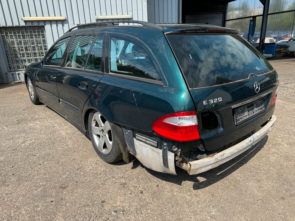 Schlachtfest Mercedes E Kl W211 grün C816 Ersatzteile Teileträger in Wilnsdorf