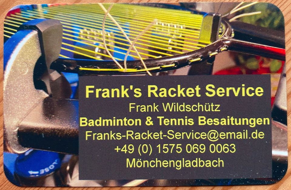 Badminton + Tennis Besaitung Mönchengladbach Yonex Babolat Saiten in Mönchengladbach