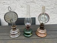 3 Stück alte Petroleum Lampe mit Spiegel Konvolut Dachbodenfund Leipzig - Thekla Vorschau
