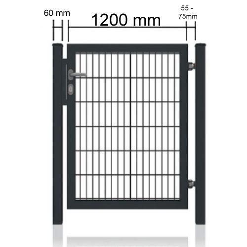 Doppelstabmattenzaun Doppelflügeltor + Zubehör 3500x1200mm Nr.701 in Lübbecke 