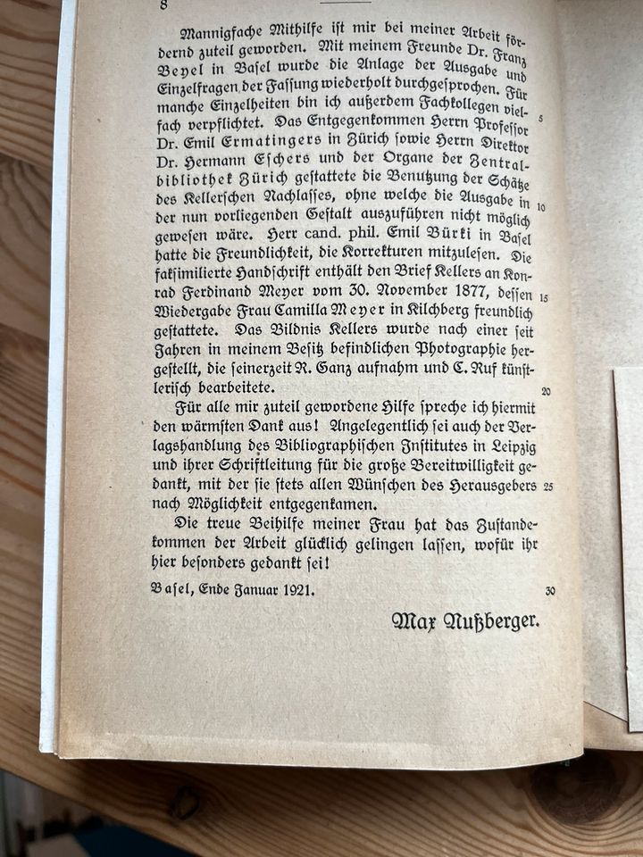 Antiquarische Bücher: Gottfried Kellers Werke 1-8 in Hamburg