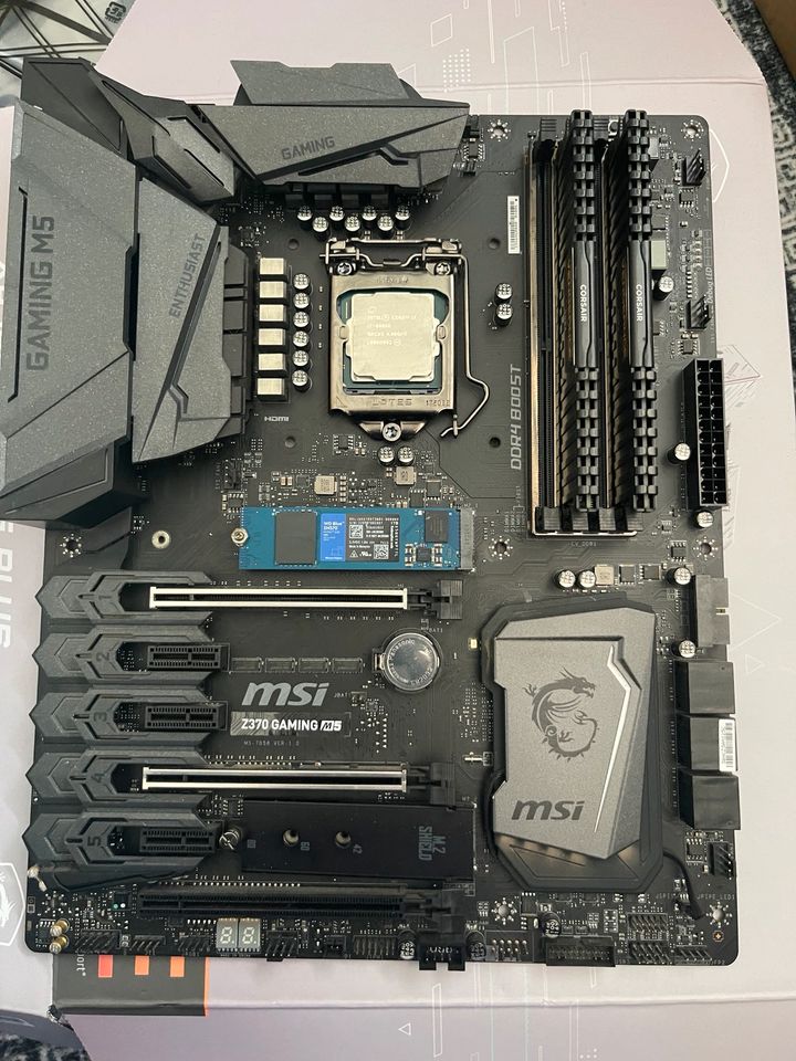 Motherboard MSI Z370 M5 inc, I7 8086K 16GB RAM und SSD in Salzgitter