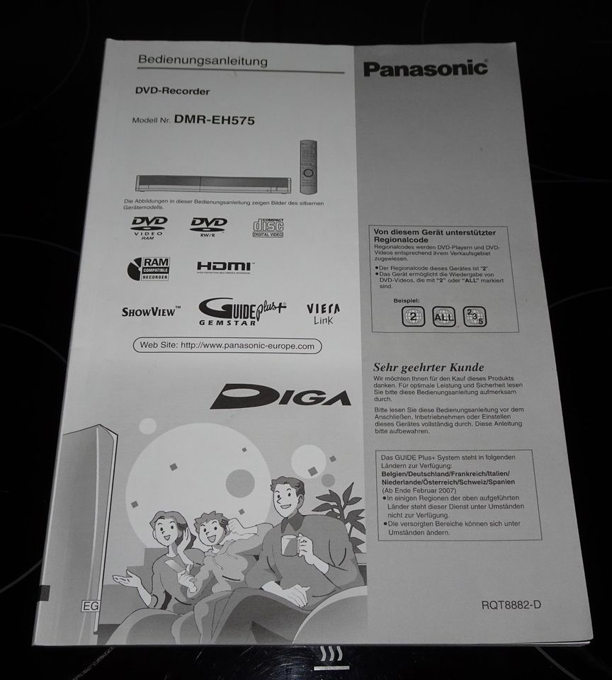 Panasonic DVD Recorder DMR EH 575 mit 160 GB Festplatten in Hamburg