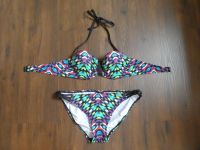 Bikini Bruno Banani trägerlos Neckholder schwarz bunt neu Gr. 38B Baden-Württemberg - Murr Württemberg Vorschau