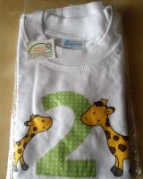 Neu, Originalverpackung, T-Shirt, weiß, Größe 98/104,mit Giraffen Rostock - Dierkow Vorschau
