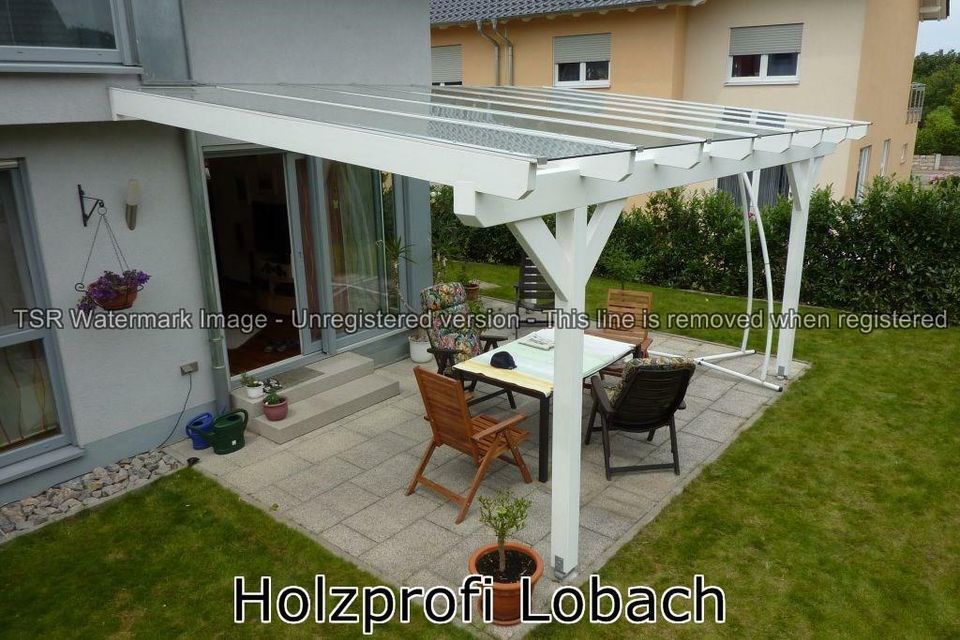 Terrassendach Carport Pergola Terrassenüberdach Holz Bausatz in Grevenbroich