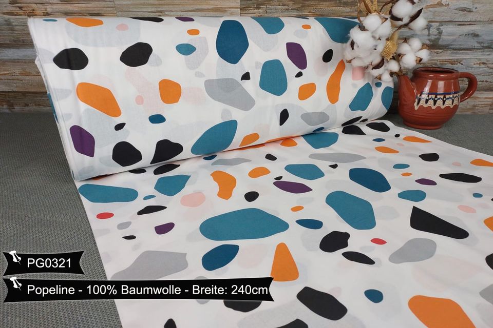 Neu im Sortiment Popeline Doppelbreit 240cm VERSANDFREI Baumwollstoff Stoffe Meterware ab 50cm Baumwolle Bastelstoffe Kinderstoffe Babystoff Hochwertige Patchwork Dekostoffe Deko Stoff Öko-Tex in Leipzig