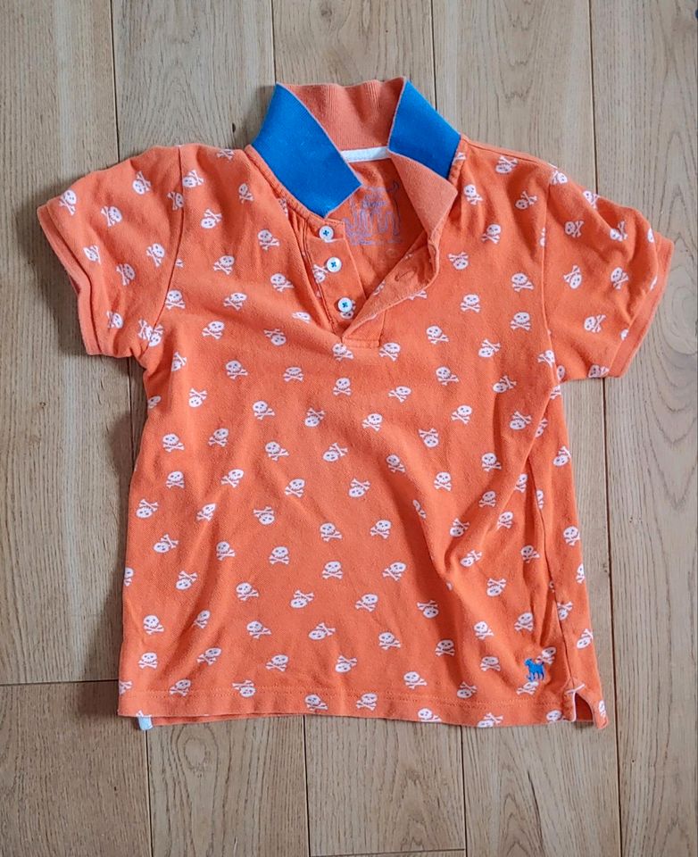 Poloshirt Mini Boden ca. 128 orange weiß Pirat 7-8 Jahre in Marburg