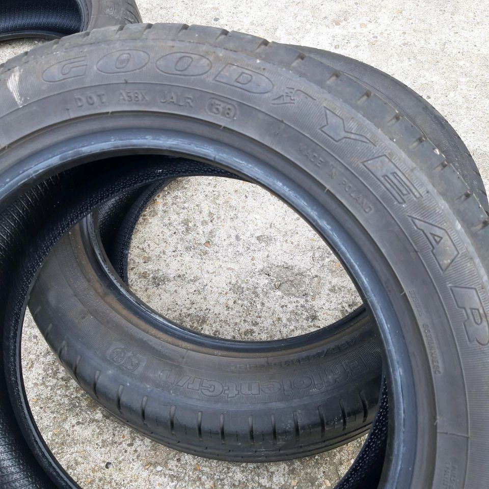 3 Sommerreifen GoodYear 185/55 R15 82H von 2018 5mm Profil in Nörvenich