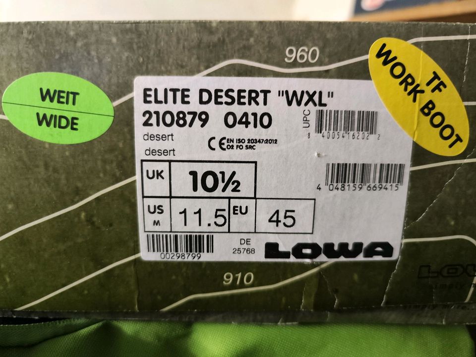 Lowa Elite Desert WXL  210879 0410 Wide/ Weit in Titz