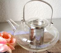 Teekanne neu Glaskanne für Tee mit Teesieb für 1 Liter Tee Baden-Württemberg - Marbach am Neckar Vorschau