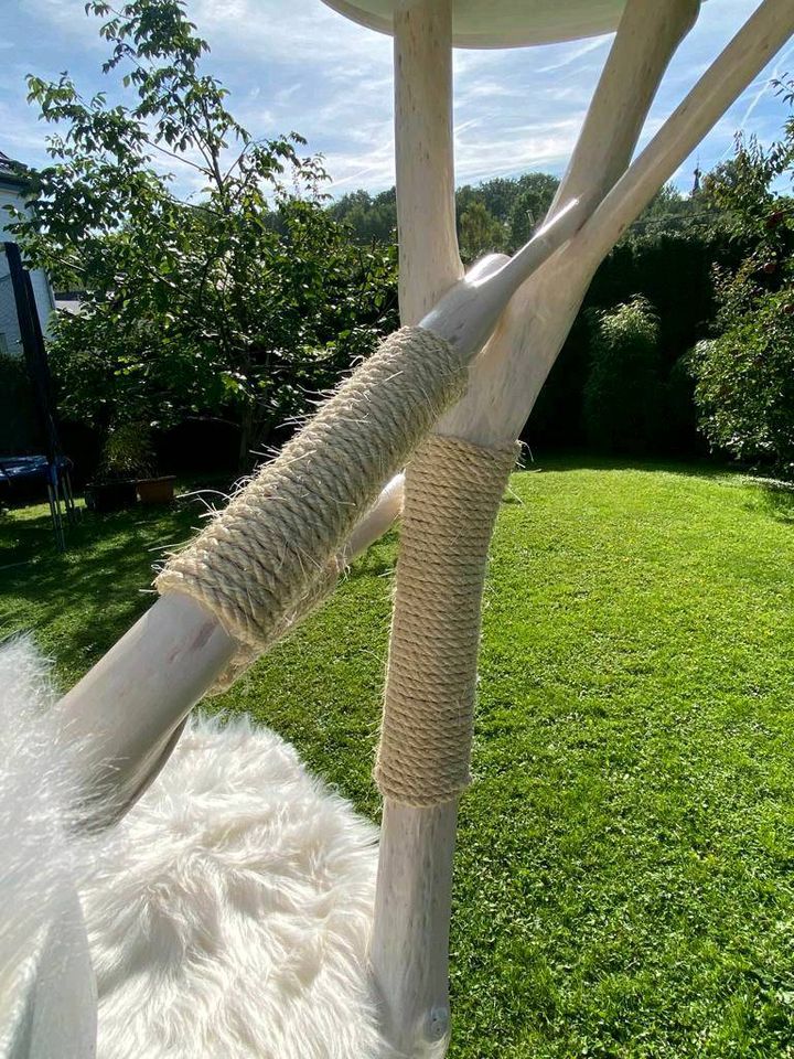 Sofortverkauf! Kratzbaum Natur 1,70m Echtholz - Sisal weiss in Rehe