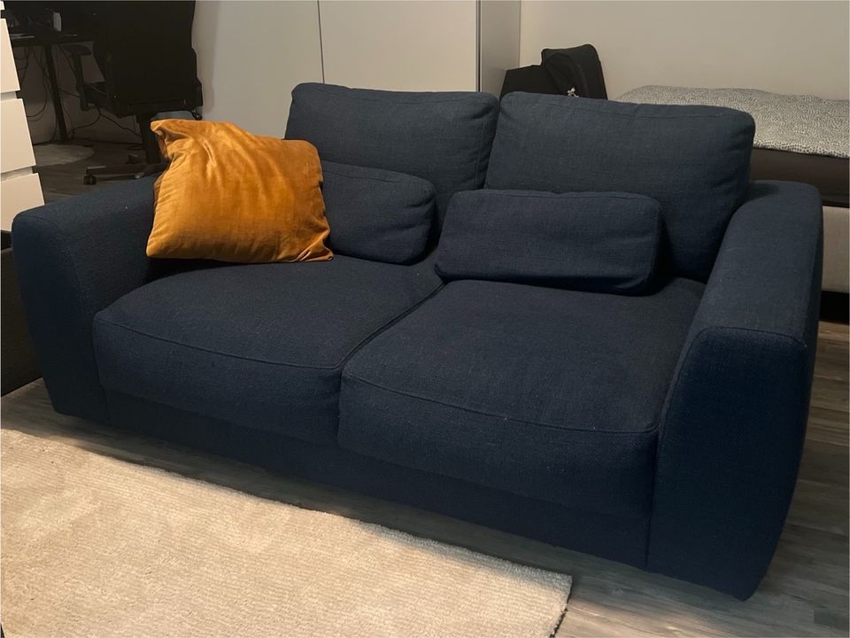 Big Sofa 2 Sitzer FLEXLUX in Farbe Blau in Frechen