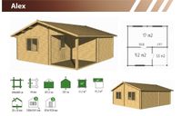 Gartenhaus 44mm Holzhaus Freizeithaus Partyhaus Blockhaus 6 x 6m Sachsen-Anhalt - Egeln Vorschau