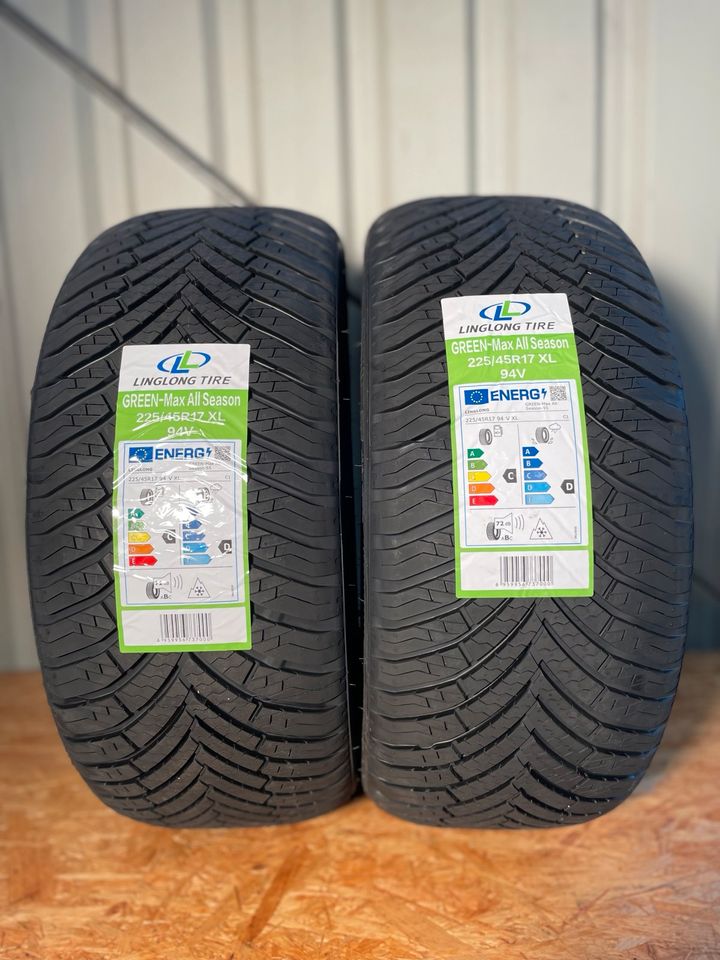 4x Ganzjahresreifen 225/45 R17 94v Linglong Greenmax in Hamburg