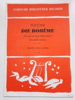 Notenheft "Die Bohème", Puccini Düsseldorf - Grafenberg Vorschau