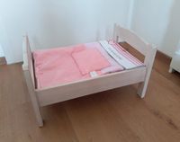 Ikea Puppenbett Holz weiß Puppenzubehör Bettwäsche Bayern - Wechingen Vorschau