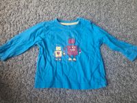 Langarm Shirt blau mit Roboter Motiv Gr. 74 Berlin - Pankow Vorschau