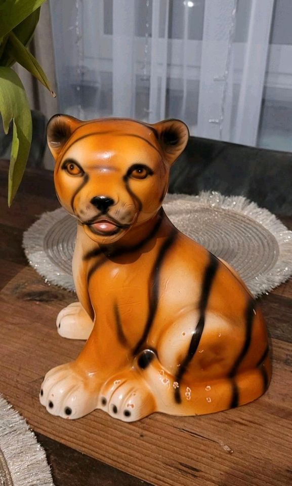 Vintage Keramik Tiger Baby/Welpe (22 cm Groß) in Moers