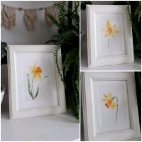 Bild Aquarell Frühling Narzissen Gemälde Illustration Blume Baden-Württemberg - Burgrieden Vorschau