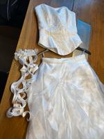 Brautkleid in weiß, als Zweiteiler, Rock und Corsage Berlin - Treptow Vorschau