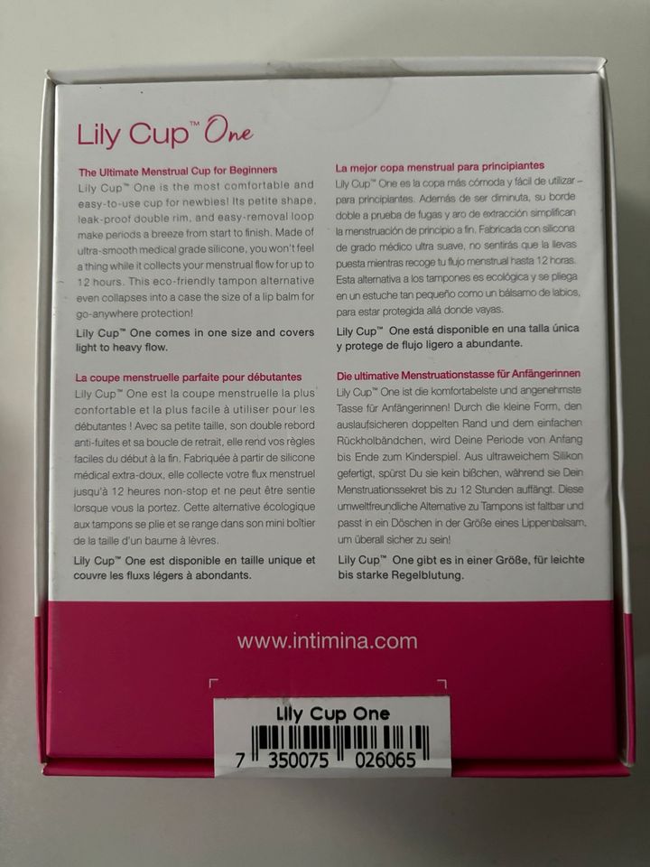 Lily Cup One Menstruationstasse in München